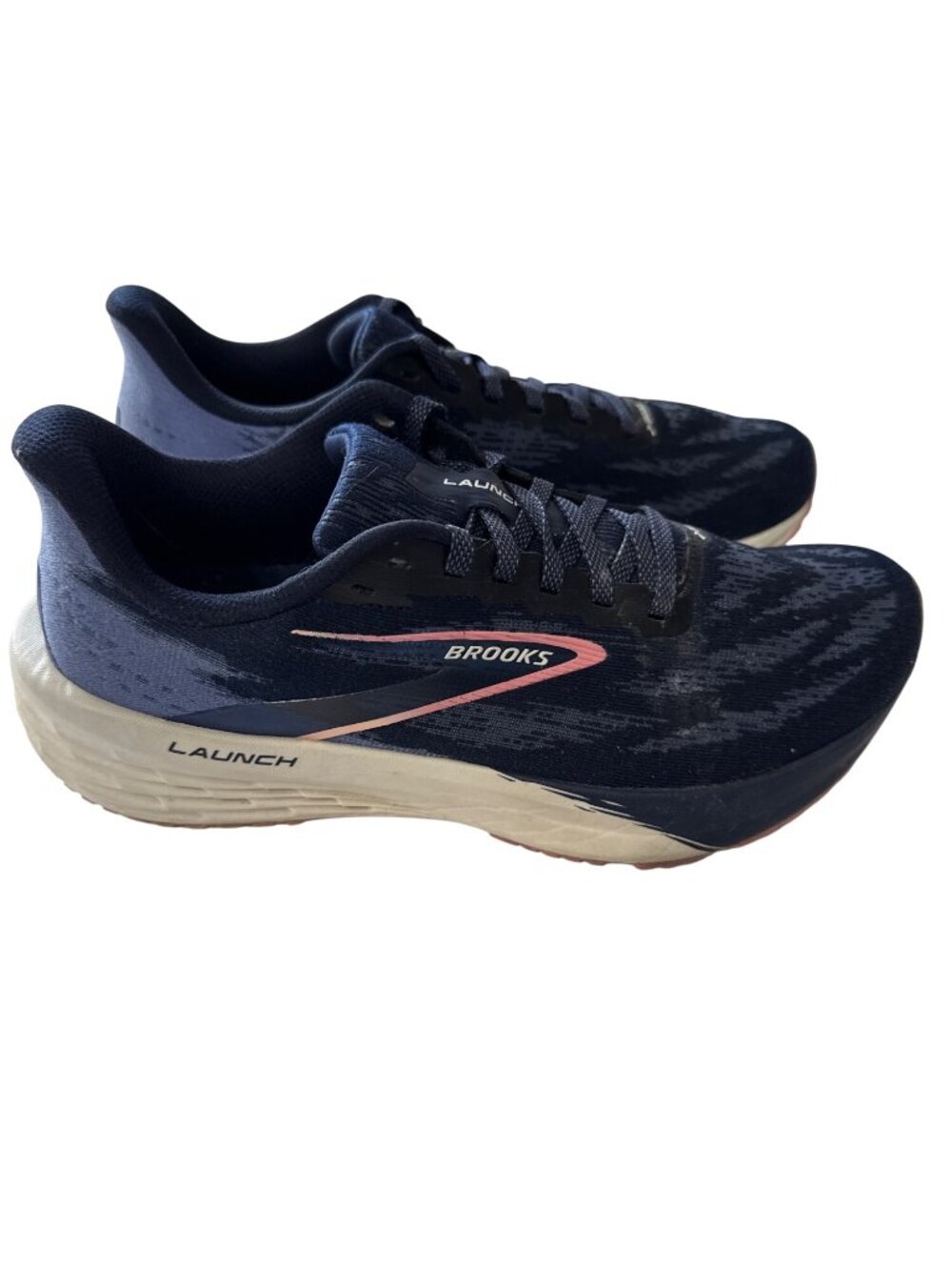 Brooks Launch 9 Womens Running Shoes Navy & Pink Size 8.5 Lightweight Cushioning - Picture 2 of 10